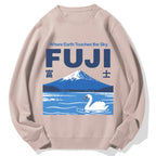 Japan Mount Fuji Cotton Sweatshirt