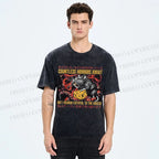 Unisex Cheese Mouse Printed Washed Tee