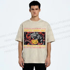 Unisex Cheese Mouse Printed Washed Tee