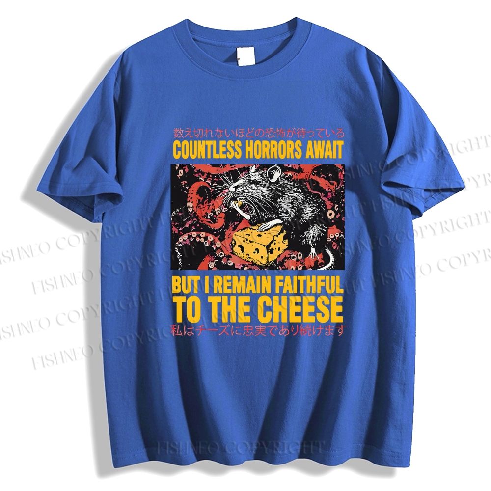 Unisex Cheese Mouse Classic Cotton T-shirt