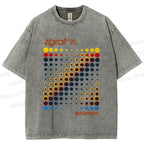 Unisex Bauhaus Design Printed Washed Tee