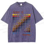 Unisex Bauhaus Design Printed Washed Tee
