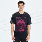 Unisex Bauhaus Man Design Printed Washed Tee