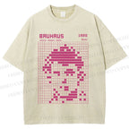 Unisex Bauhaus Man Design Printed Washed Tee
