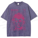 Unisex Bauhaus Man Design Printed Washed Tee