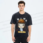 Unisex Japanese Art Yoshitomo Nara Why Not Printed Washed Tee