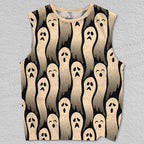 Unisex Ghost Party Printed Tank Top