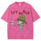 Unisex Yoshitomo Nara Printed Washed Tee