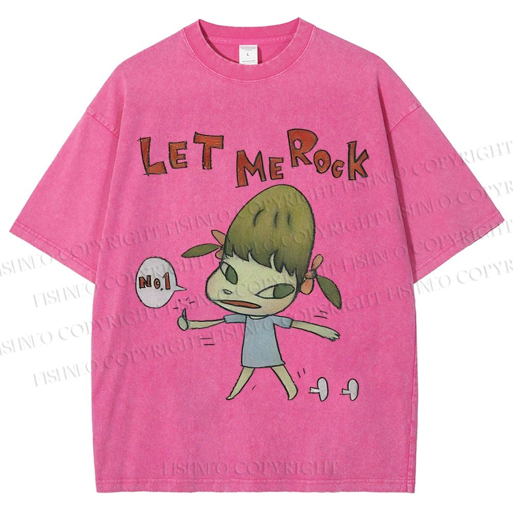 Unisex Yoshitomo Nara Printed Washed Tee