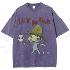 Unisex Yoshitomo Nara Printed Washed Tee