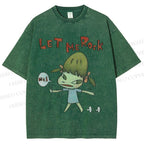 Unisex Yoshitomo Nara Printed Washed Tee
