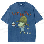 Unisex Yoshitomo Nara Printed Washed Tee