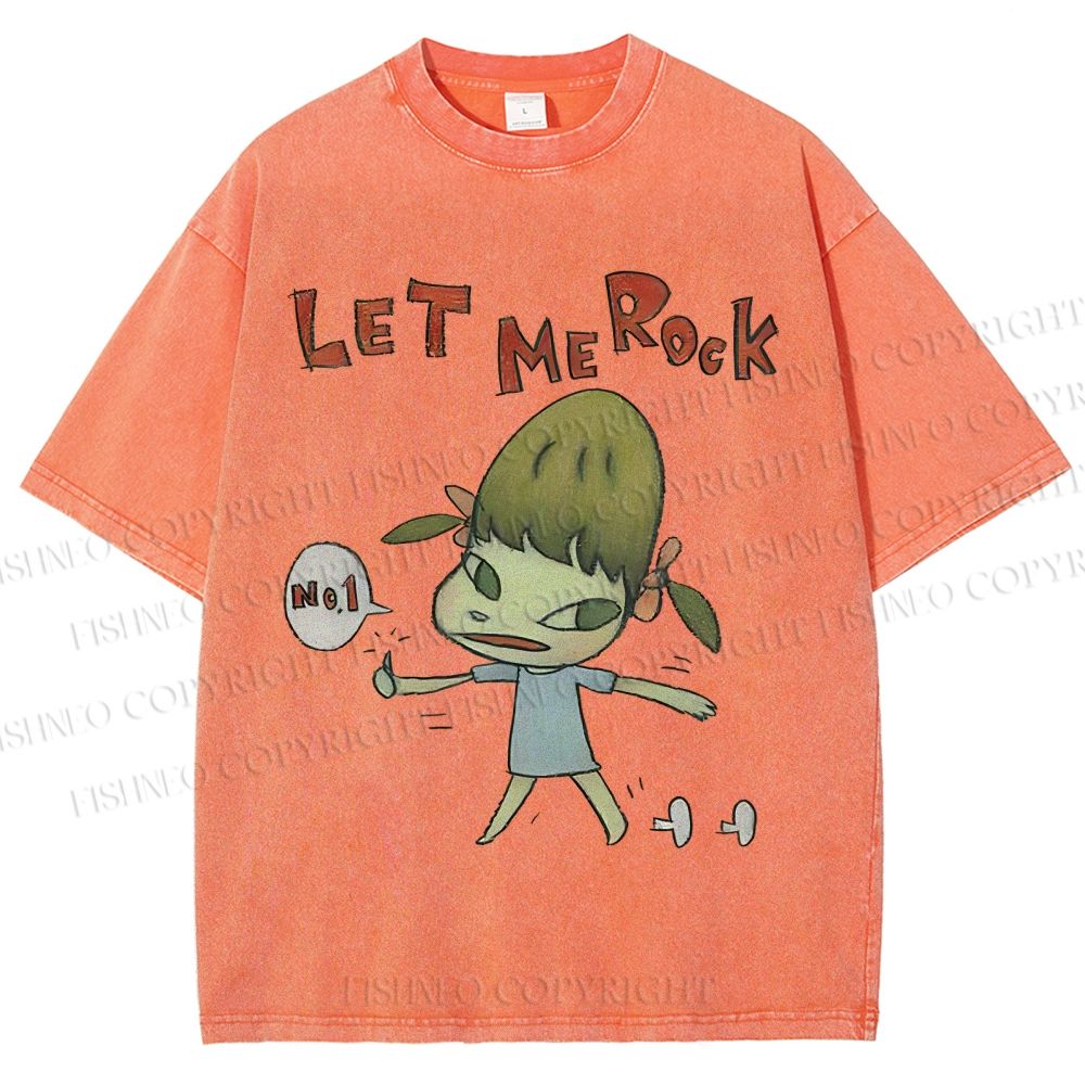 Unisex Yoshitomo Nara Printed Washed Tee