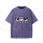 Unisex Japanese Anime Printed Washed Tee