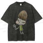 Unisex Yoshitomo Nara Printed Washed Tee