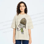 Unisex Yoshitomo Nara Printed Washed Tee