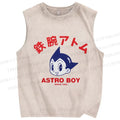 Unisex Astro Boy Printed Washed Tank Top