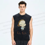 Unisex Yoshitomo Nara Printed Washed Tank Top