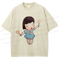 Unisex Yoshitomo Nara Printed Washed Tee