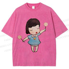 Unisex Yoshitomo Nara Printed Washed Tee