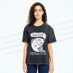 Unisex Vintage Fish Do Not Talk Printed Washed Tee