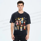 Unisex Japanese Art Yoshitomo Nara Printed Washed Tee