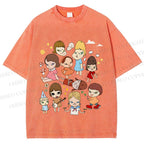 Unisex Japanese Art Yoshitomo Nara Printed Washed Tee