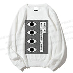 Unisex Geometric Art Eyes Printed Sweatshirt