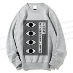 Unisex Geometric Art Eyes Printed Sweatshirt