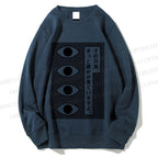 Unisex Geometric Art Eyes Printed Sweatshirt