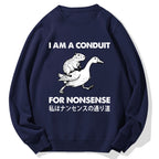 For Nonsense Cotton Sweatshirt