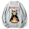 Tokyo Cat Cotton Sweatshirt