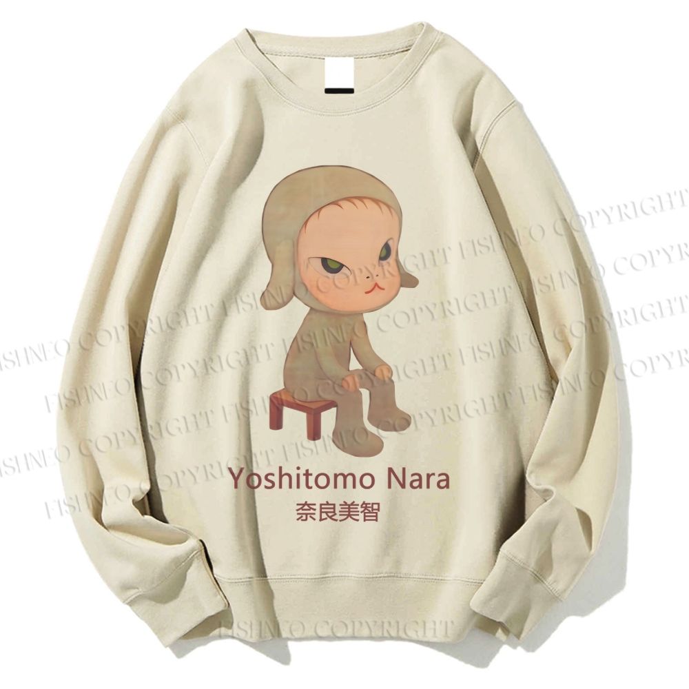 Unisex Yoshitomo Nara Printed Sweatshirt
