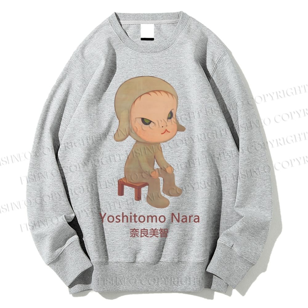 Unisex Yoshitomo Nara Printed Sweatshirt