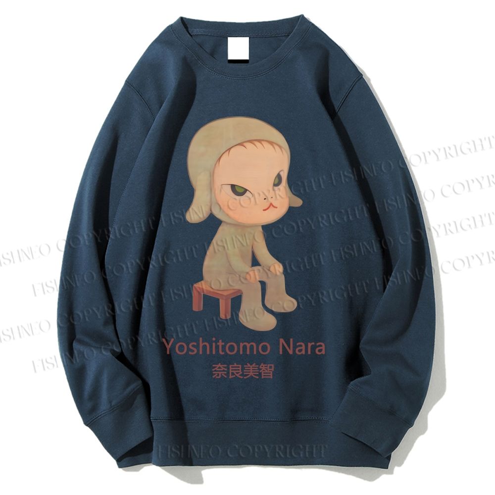 Unisex Yoshitomo Nara Printed Sweatshirt