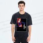 Unisex David Bowie Vintage Graffiti Printed Washed Tee