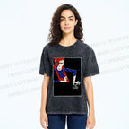 Unisex David Bowie Vintage Graffiti Printed Washed Tee