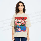 Unisex Vintage Poster Printed Washed Tee