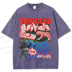 Unisex Vintage Poster Printed Washed Tee