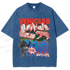 Unisex Vintage Poster Printed Washed Tee