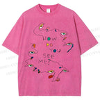 Unisex How Do You See Me Art Eyes Printed Washed Tee