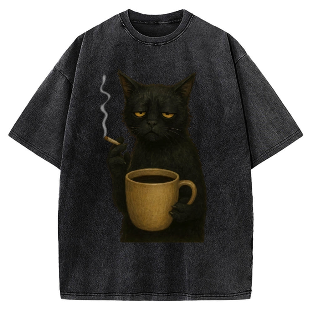Tired Cat Vintage Washed T-shirt