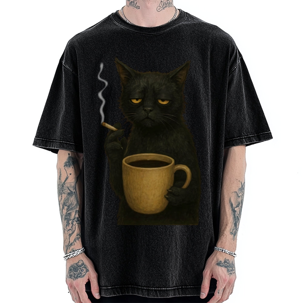 Tired Cat Vintage Washed T-shirt