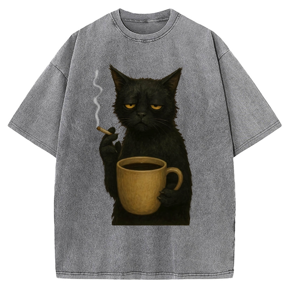 Tired Cat Vintage Washed T-shirt