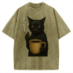 Tired Cat Vintage Washed T-shirt