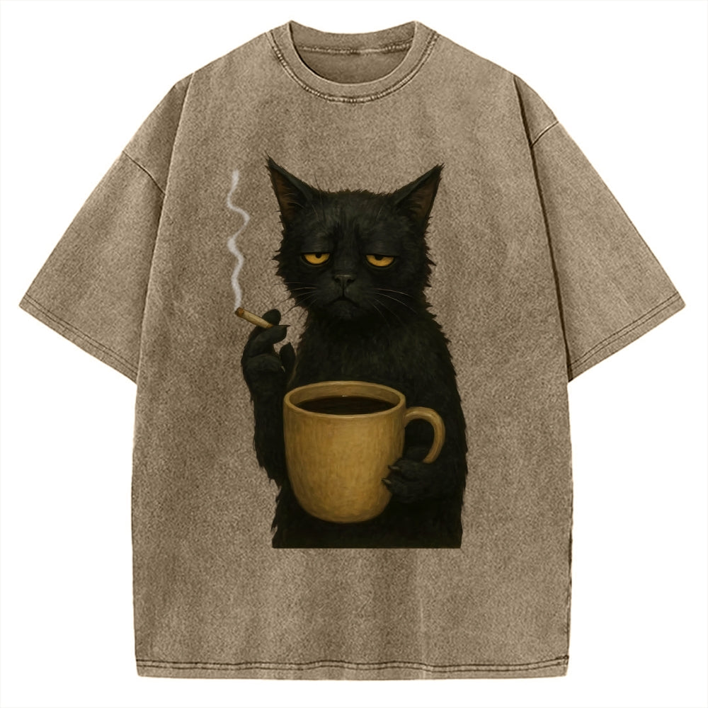 Tired Cat Vintage Washed T-shirt