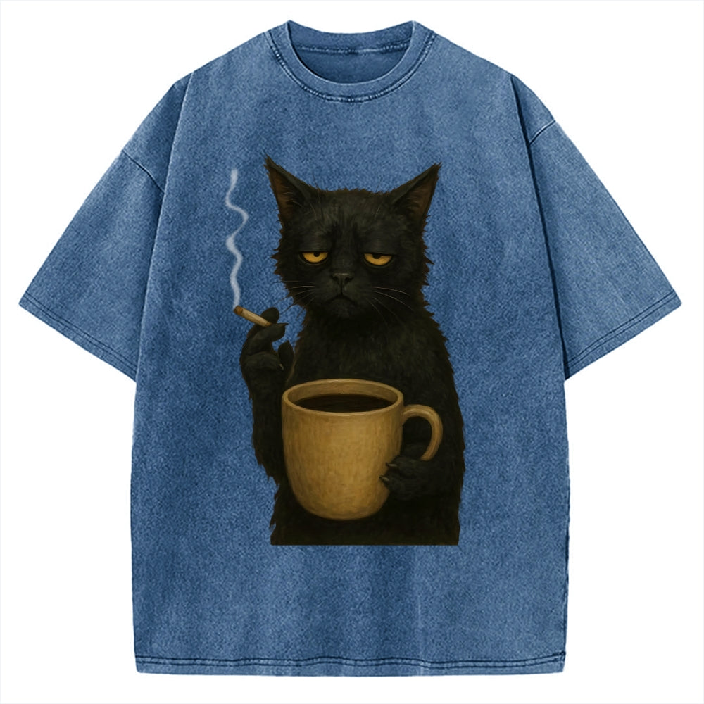 Tired Cat Vintage Washed T-shirt