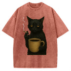 Tired Cat Vintage Washed T-shirt