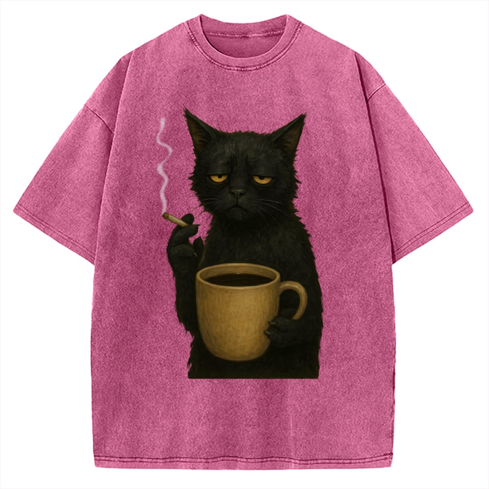 Tired Cat Vintage Washed T-shirt