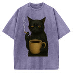Tired Cat Vintage Washed T-shirt